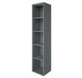 Demonstration narrow shelving unit with sloping shelves. (School furniture brand "Interior" series "TDI School")