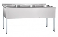 Collapsible 3-section wash tub VMP-6-3-6 RH