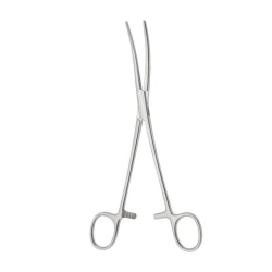 TZ-01-288-19,6 Toothed hemostatic clamp, curved, 196 mm