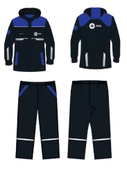 Men's suit for protection against low temperatures Worker art.TMX039