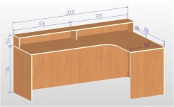 Corner table for teacher art.U.02.27