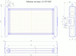 Oil radiator 245. 1013. 1000