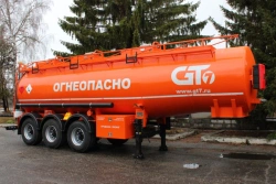 Semi-trailer-tanker PPTS-28, type PPTST3, modification 96991-0000010-04 (without pump) . Axial unit AGOS-3-GT7-00.00.000-01 or