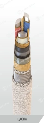 Power cable with aluminium conductors with paper insulation impregnated with viscous or non-flowing composition for voltage 6, 1