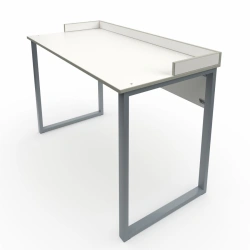 Pupil laboratory table with sides on rectangular tube