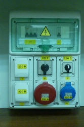 Shield for connection of portable electric receivers ShchR2