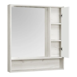 Mirror cabinet Aquaton Fly 80 white, oak kraft 1A237702FAX101.A237.7.02F.AX1.0
