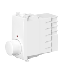 CADUCEUS ALING Experience Rotary push dimmer switch with indication (when dimmer is on) 40-300VA, 230VAC, 1M, white,