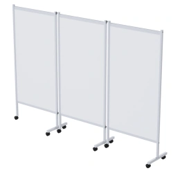 ?? - "???"(???-35301) Medical screen made of stainless steel, on wheels, three-sectional
