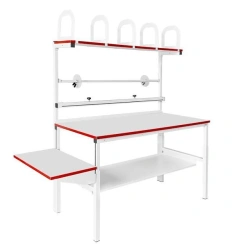 Special furniture, including antistatic and for clean rooms of "GRESSON" trade mark: Packing table of KSR series of different p