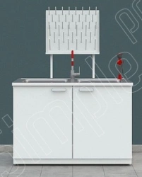 Metal laboratory sink