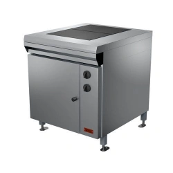 Electric two-burner cooker with griddle cabinet PE-0,24IP