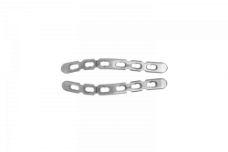 Reconstructive plate S-shaped with angular stability right/left (for 3.5 mm screws)