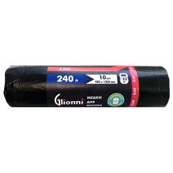 Plastic film bag, trade mark Glionni "Lux" 240l