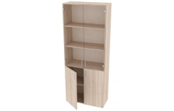 Wide cupboard with glass 800x370x2000 mm (WxHxH) 405.117