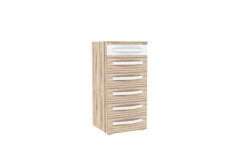 Marta LD.636130.000 High cabinet (White/Desira Ash)