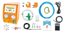 Precision ND-350.V400 solder paste and liquid dispenser with vacuum cut-off and vacuum tweezers