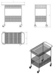 Laundry trolley (T.B series)