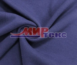 Mixed knitted fabric (PE-47,5%, CHL-47,5%, PU-5%) smoothly dyed, padded 2+2