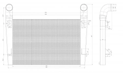 Charge air cooler V-3000. 1317. 200