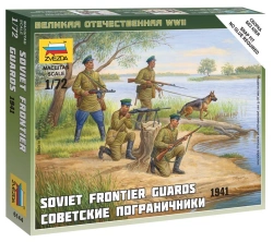 Assembled model "Soviet Border Guards"