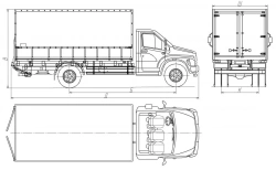 Motor vehicles of modifications 5759AM-2, 5759AM-3 based on GAZ chassis of modifications C41A23, C41A43, C42A43, C41R13, C41R33,
