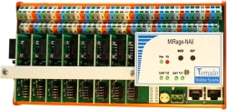 Analogue input device. 8 unified current signals, individual galvanic isolation, sensor power supply (MIRage-