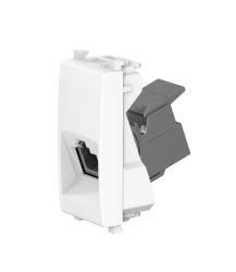 CADUCEUS ALING Experience flush-mounted telephone socket RJ12 6P6C cat.3, 1M, white, art. 74212.0