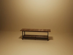 Shipboard metal furniture. Bench RBPG