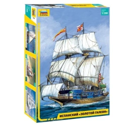 Assembled model of Spanish "Golden Galleon"