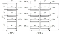 Cloakroom shoe rack with plastic drawers