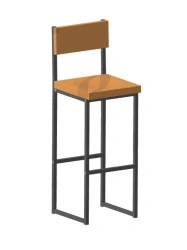 Work stool RS 01.00.55 bar stool Simple with backrest collapsible