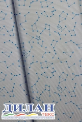 Mixed knitted fabric (95% cotton, 5% polyurethane) printed: cashcorset