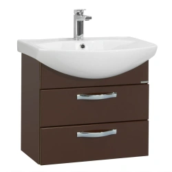 Cabinet under sink Aquaton Aria 50 M suspended dark brown 1A140001AA4301.A140.0.01A.A43.0