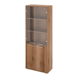 KC28 Closed cupboard with glass 700x338x1845 (KC14+KC17*2+KC40*2+DB48*2)