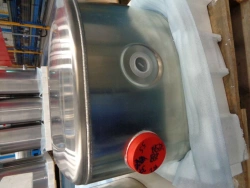 Semi-rectangular fuel tank 710 mm, 170 litres