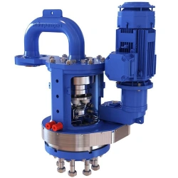 Drill rod drive for coke hydro-cutting system