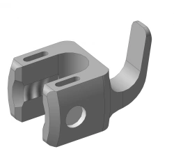 Laminar hook with inclined foot, article no. 832.502 M