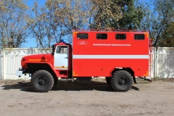 43441D fire hose AR-2 (43206), type 4344-06, modifications 4344B5 on chassis of Ural 43206-6151-71, 43206-6151-73 modifications
