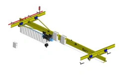 Single girder overhead electric overhead travelling crane, suspended