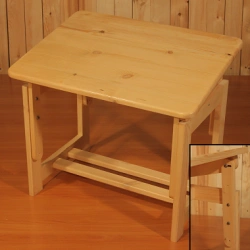 Children's adjustable table (desk) 700x500x500MM pine.