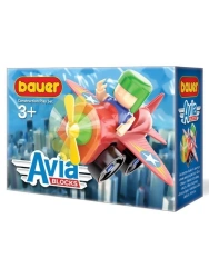 Bauer Aviabloks children's educational construction set "Airplane" 13 elements in a box, item 744