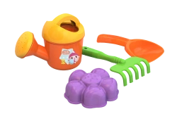 Sand set Malyshariki ?1 "Nyushenka" (watering can, flower mould, scoop, rake)