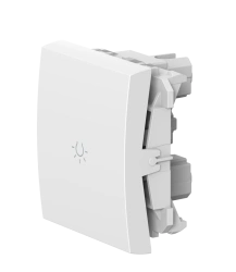 CADUCEUS ALING MODE Flush-mounted push-button light switch, 10AX, 250V~, 2M, white, art. 6590.0