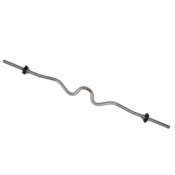 Curved barbell shaft