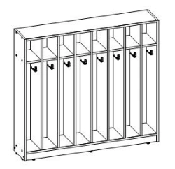 Towel cabinet TV-DShP-6.5.01
