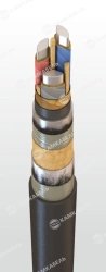 Power cable with aluminium conductors with paper insulation impregnated with viscous or non-flowing composition for voltage 6, 1