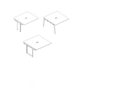 Table top of the conference table section. Furniture set of "A4" series