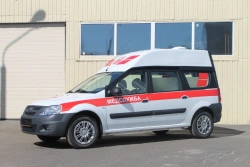 Motor vehicles type LRGSM, category M1, mod. LRGS0M1 in "Medical Service" version on the basis of LADA type R90, mod. KS045L