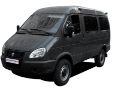 Cars for transportation of people type N1GSB, mod. N1SBRA on the basis of vehicle GAZ 27527 with petrol engine